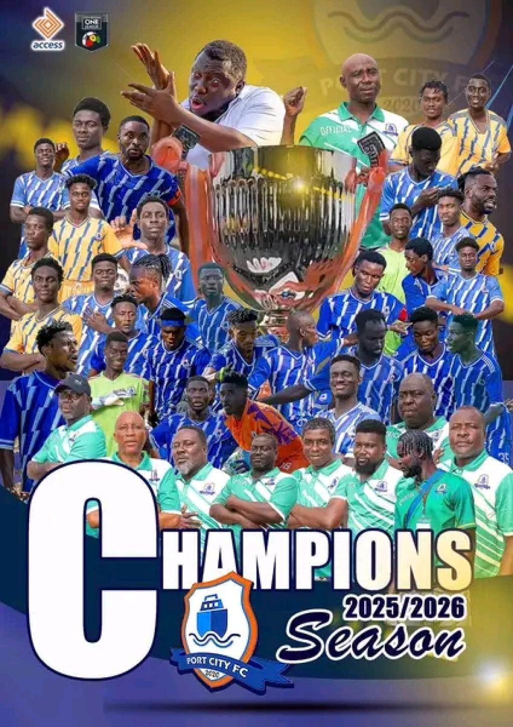Port City FC gains promotion to Ghana Premier League from Zone Three with four games to end the season