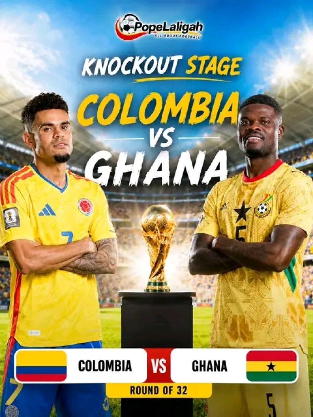 Ghana sets up Colombia clash in last 32 of the 2026 FIFA World Cup