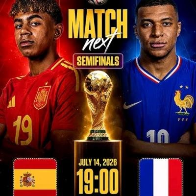 France and Spain battle for a place in the grand finale of the 2026 FIFA World Cup Tuesday