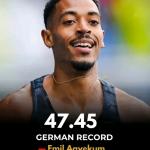 Eric Agyekum breaks long-standing German 400mH national record
