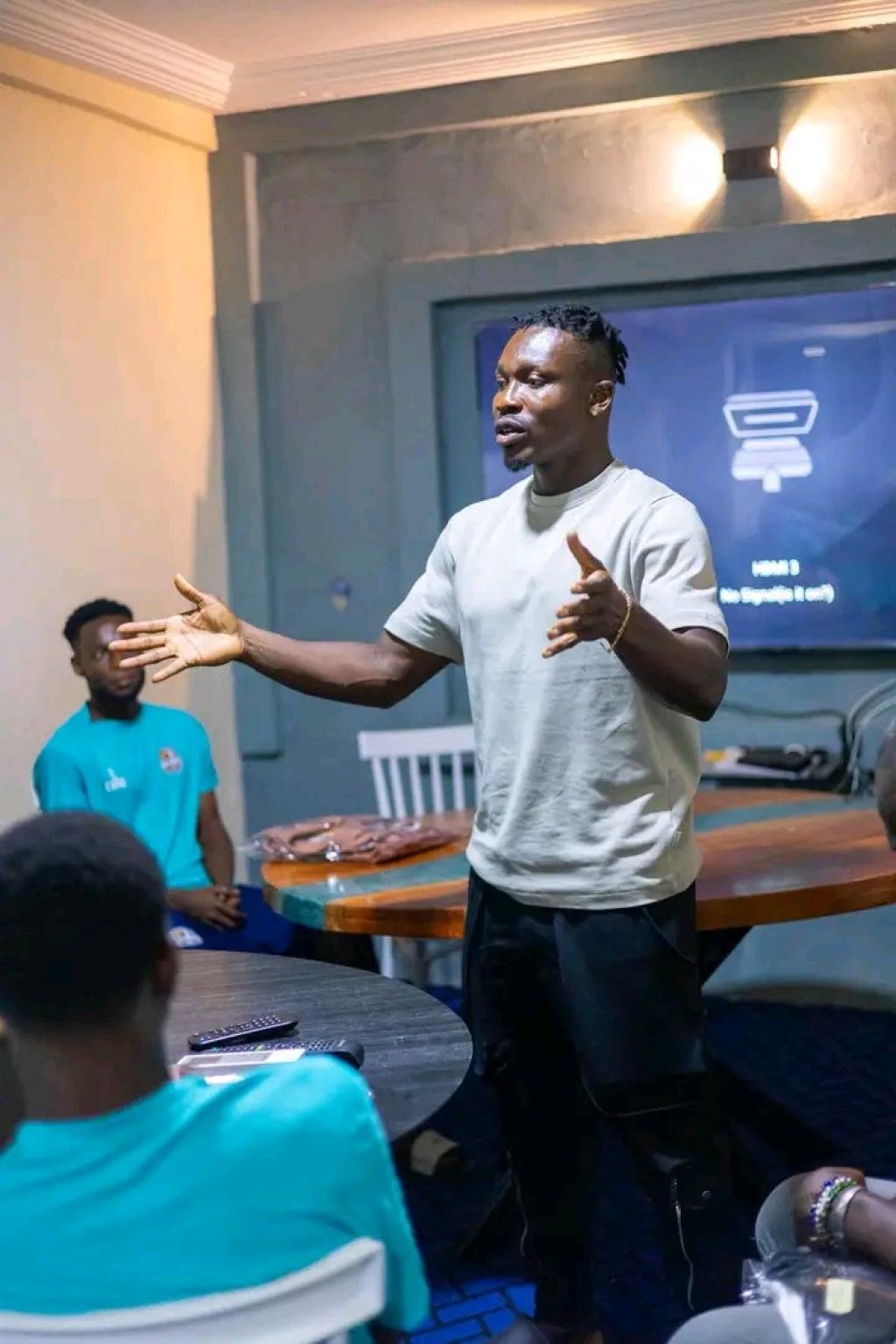 Black Stars defender Joseph Aidoo donates football boots to Nations FC