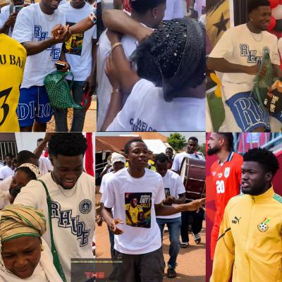 Christopher Bonsu Baah receives hero's welcome in Bono region after after World Cup campaign with the Black Stars
