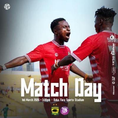 Check out the eight matches coming up in the GPL on Sunday as Asante Kotoko hosts Vision FC with Hearts of Oak away to Gold Stars