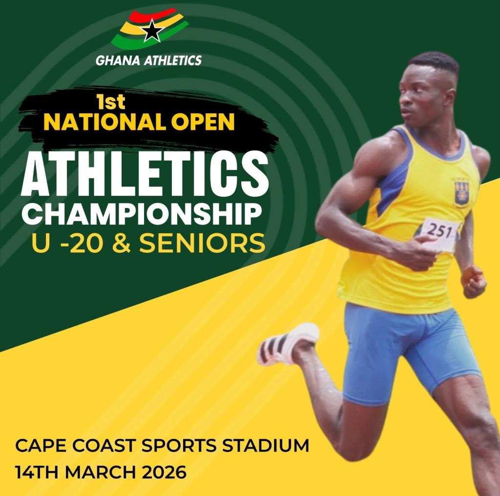 Athletics: First National Open set for Cape Coast Sports Stadium Saturday