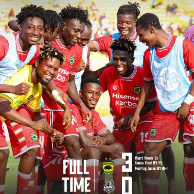 Asante Kotoko returns to winning ways with first ever league win over Nations FC