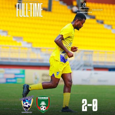 Medeama SC beat Eleven Wonders 2-0 to return to the top of the stairs in the Ghana Premier League