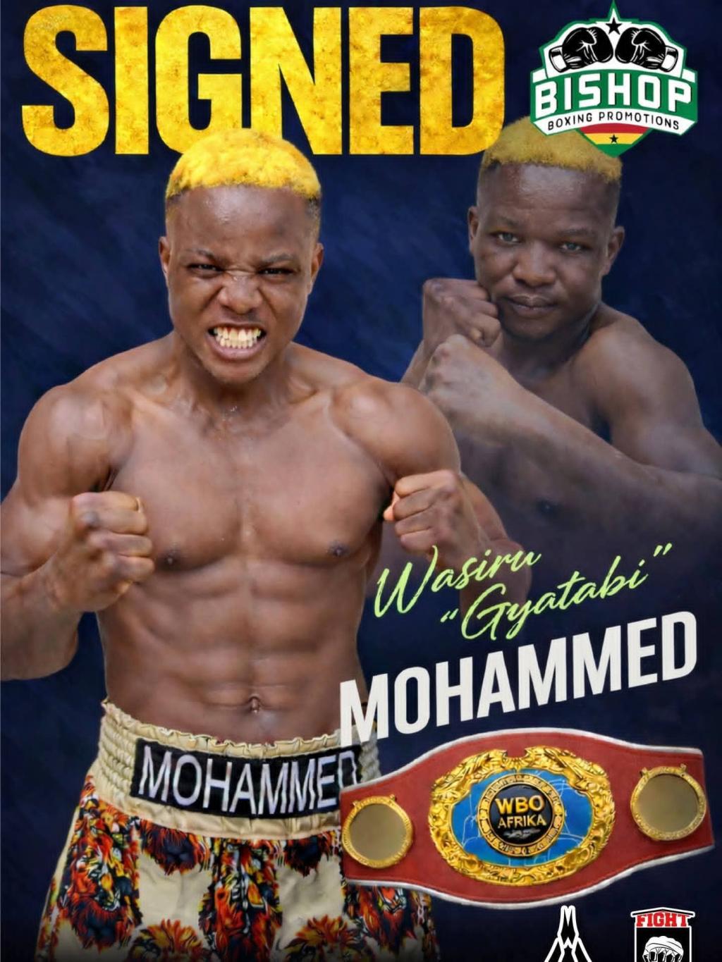 Bishop Boxing Promotions announces the signing of Ghanaian sensation Wasiru Mohammed