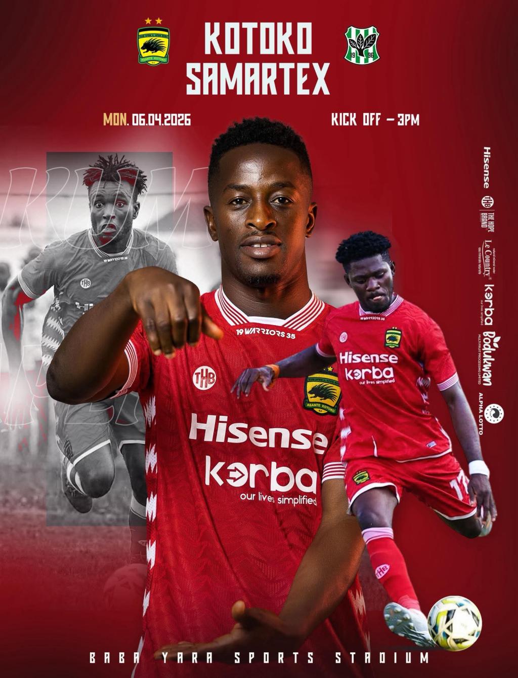 Easter Fest games this weekend in the Ghana Premier League as Asante Kotoko host FC Samartex Monday