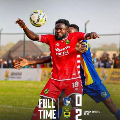 GPL update: Asante Kotoko return to winning ways as Hearts of Oak drop points